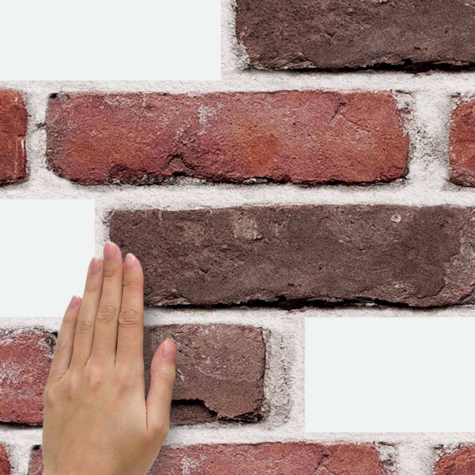 RoomMates Red Brick Peel & Stick Giant Wall Decals